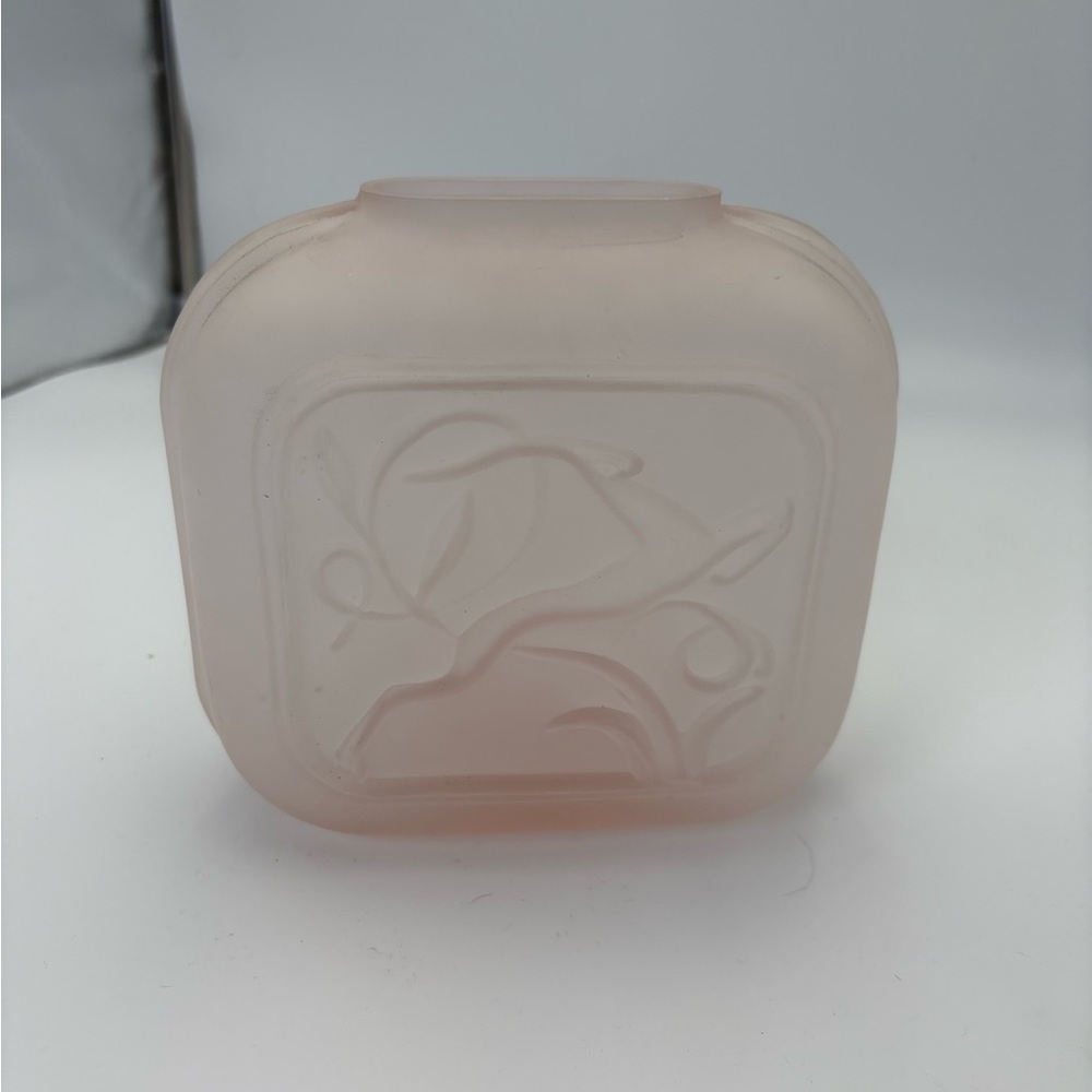 Vintage Balos Art Deco Vase with Frosted Glass in “Amethyst”